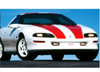 1993-97 Camaro Z28 30TH Anniversary Stripe Kit - T-TOP with T-TOP Kit